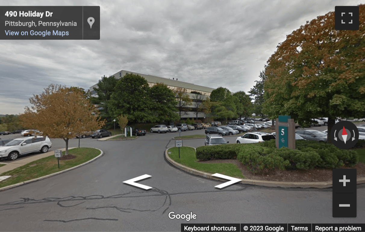 Street View image of 651 Holiday Drive, Suite 300, Foster Plaza Center, Pittsburgh, Pennsylvania, USA