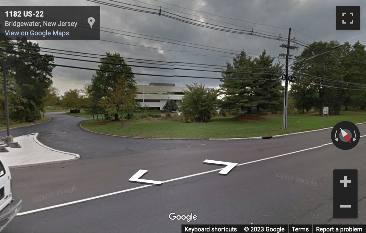 Street View image of 1200 Route 22 East, Bridgewater Center, Bridgewater, New Jersey, USA