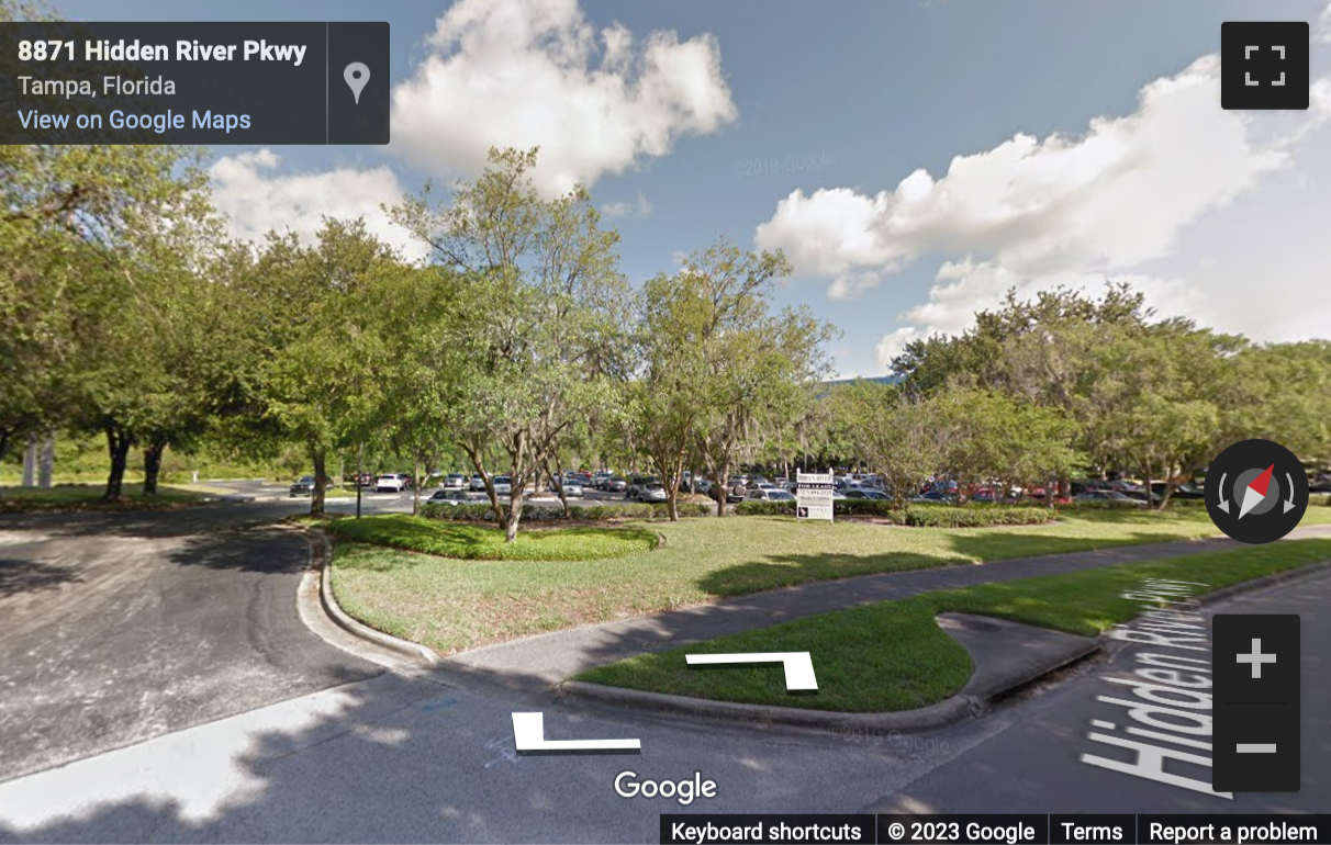 Street View image of 8875 Hidden River Parkway, Suite 300, Lake View Building, Hidden River Center, Tampa