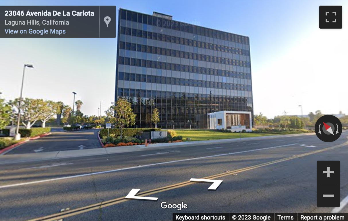 Street View image of 23046 Avenida de la Carlota, Suite 600, Avenida De La Carlota Center, Laguna Hills