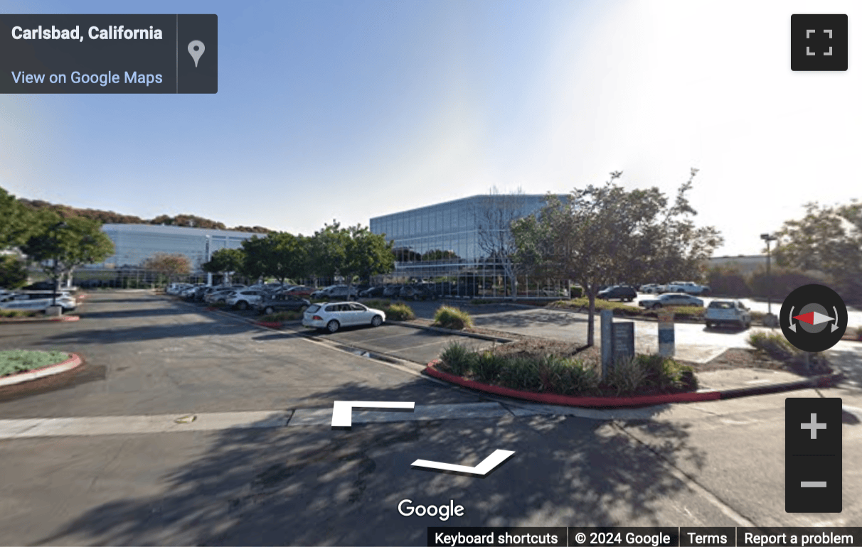 Street View image of 701 Palomar Airport Road, Suite 300, Pacific Center, Carlsbad, California, USA