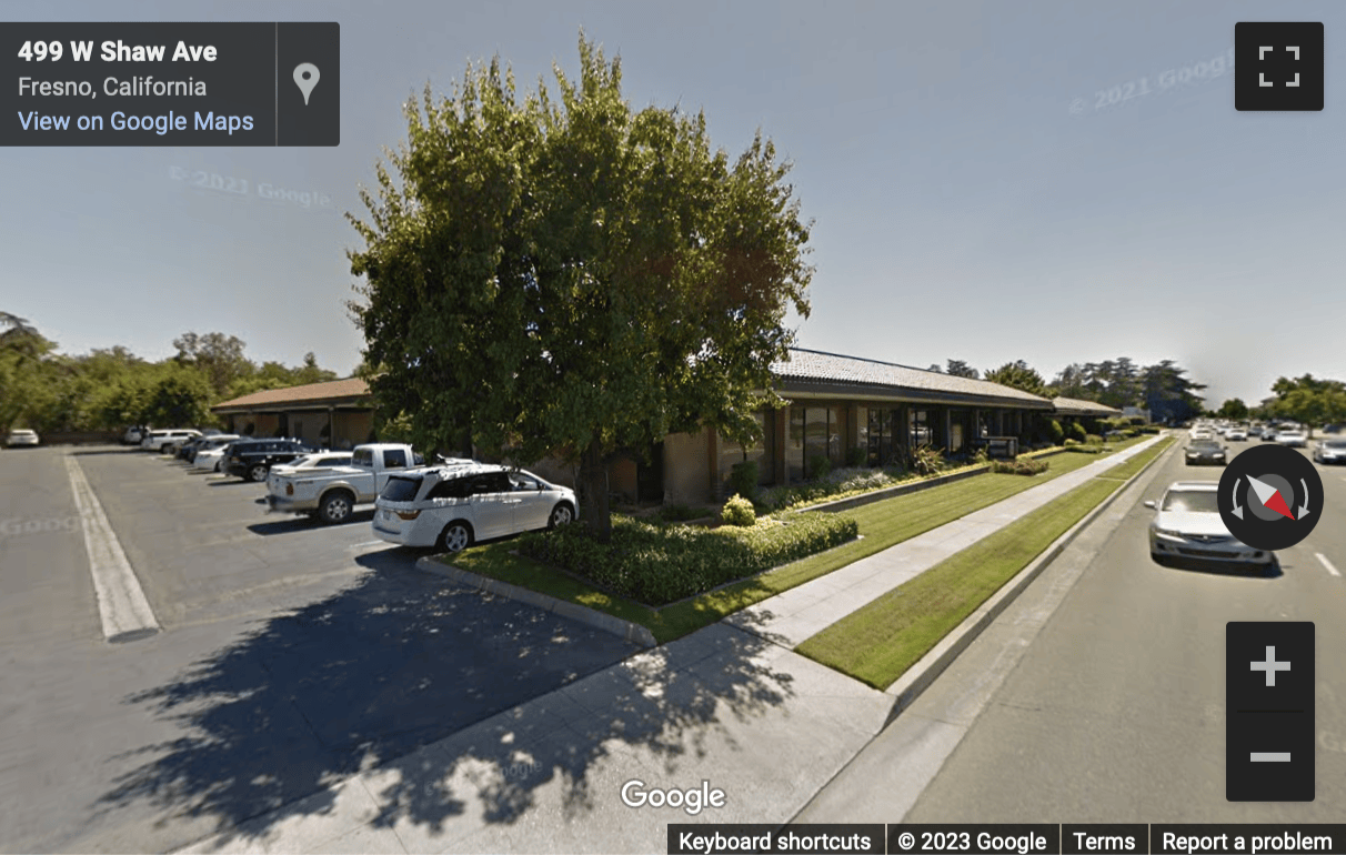 Street View image of 516 West Shaw Avenue, Suite 200, Fresno Center, Fresno, California, USA