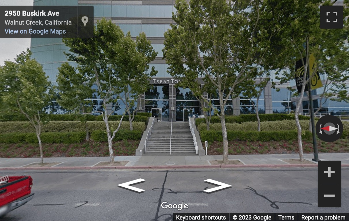 Street View image of 1255 Treat Boulevard, Suite 300, Treat Center, Walnut Creek, California, USA