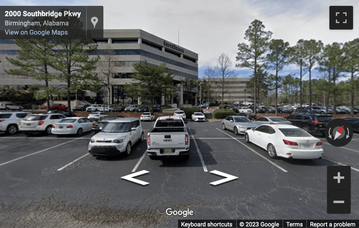 Street View image of 2100 SouthBridge Parkway, Suite 650, SouthBridge Center, Birmingham, Alabama, USA