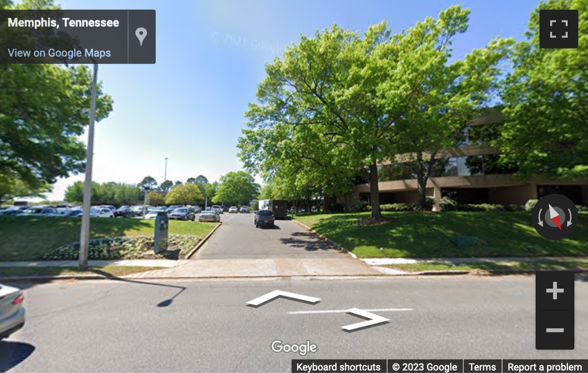 Street View image of 5865 Ridgeway Center Parkway, Suite 300, Memphis, Tennessee, USA