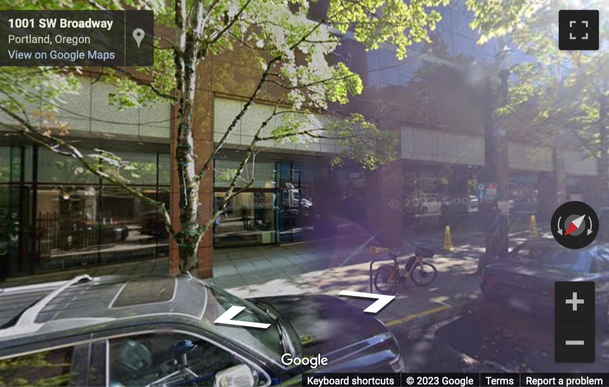 Street View image of 1001 SW 5th Avenue, Suite 1100, Downtown Portland Center, Portland, Oregon, USA