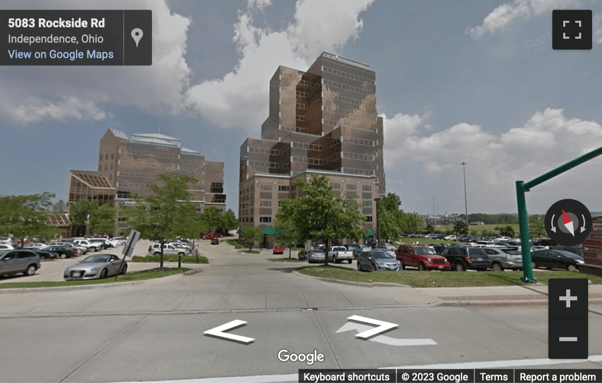 Street View image of 5005 Rockside Road, Suite 600, Crown Centre, Independence, Ohio, USA