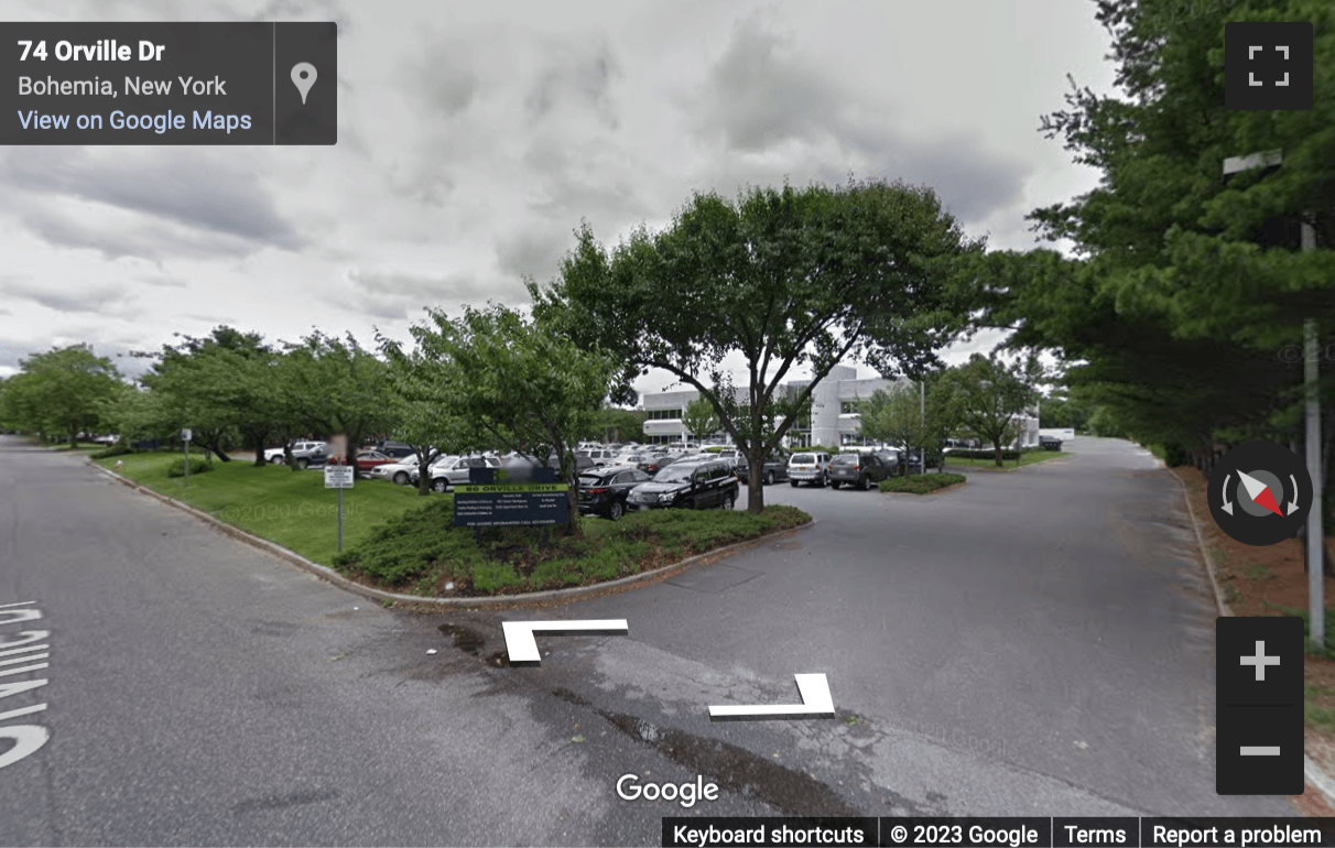 Street View image of 80 Orville Drive, Bohemia/Islip Airport Center, Bohemia, New York State, USA