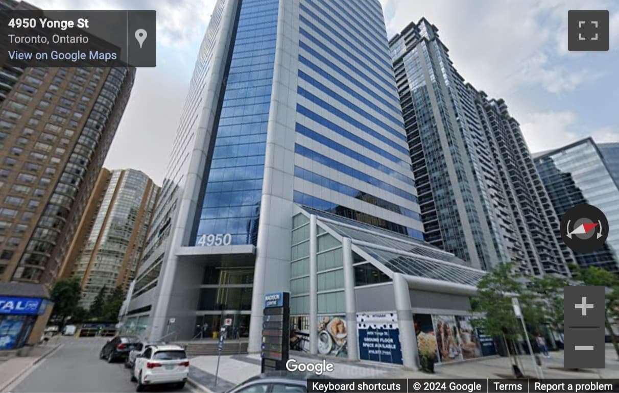 Street View image of Swift Offices - 4950 Yonge Street, Suite 2200, North York, ON, M2N 6K1