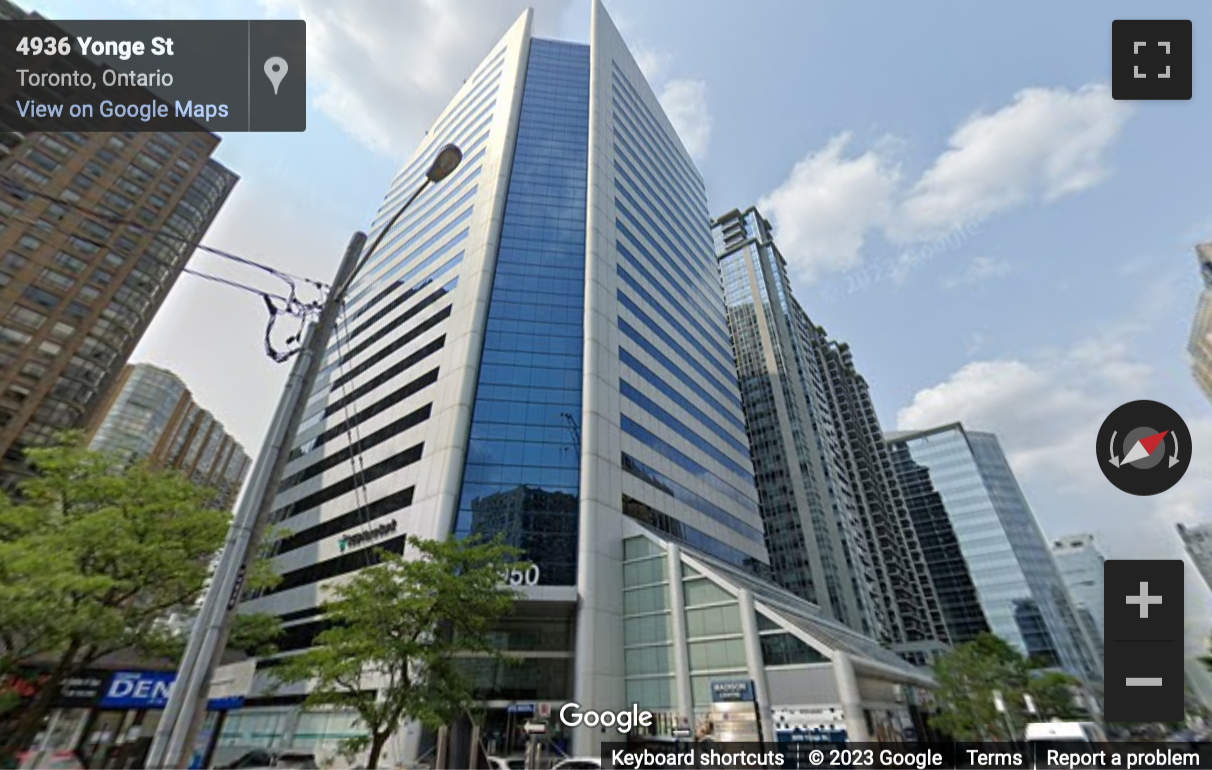 Street View image of Yonge Street Office Space to rent - 4950 Yonge Street, Madison Center, Toronto