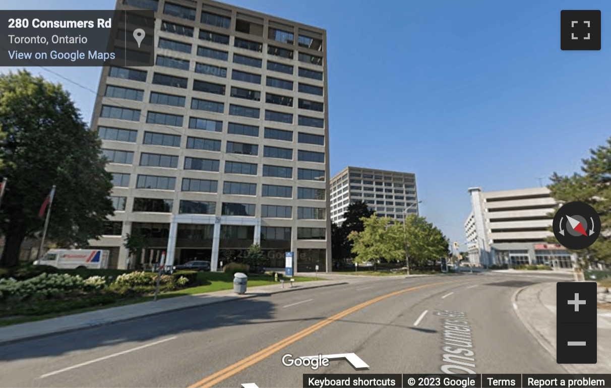 Street View image of 251 Consumers Road (Suite 1200) Toronto, Ontario, Canada
