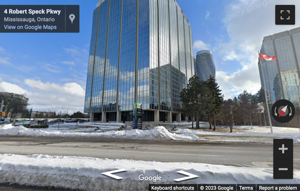 Street View image of 4 Robert Speck Parkway, Suite 1500, Mississauga, Ontario, Canada