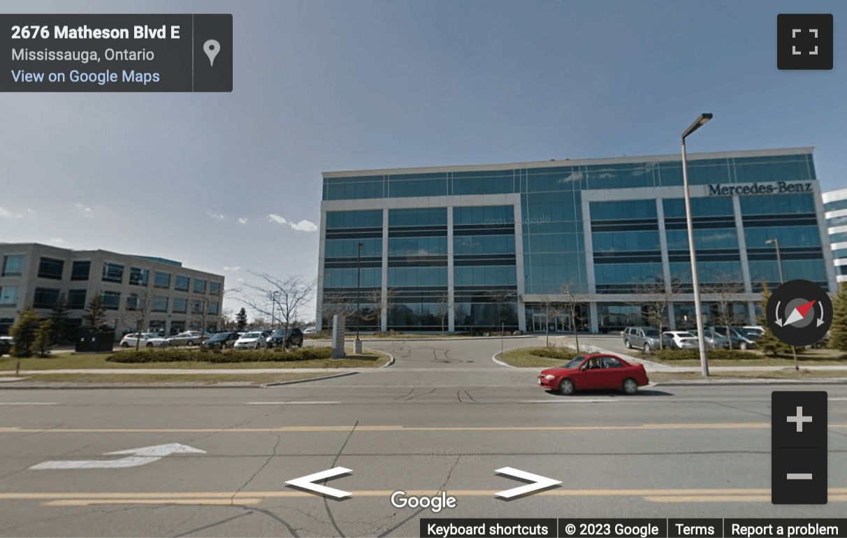 Street View image of 2680 Matheson Boulevard, Mississauga, Ontario, Canada