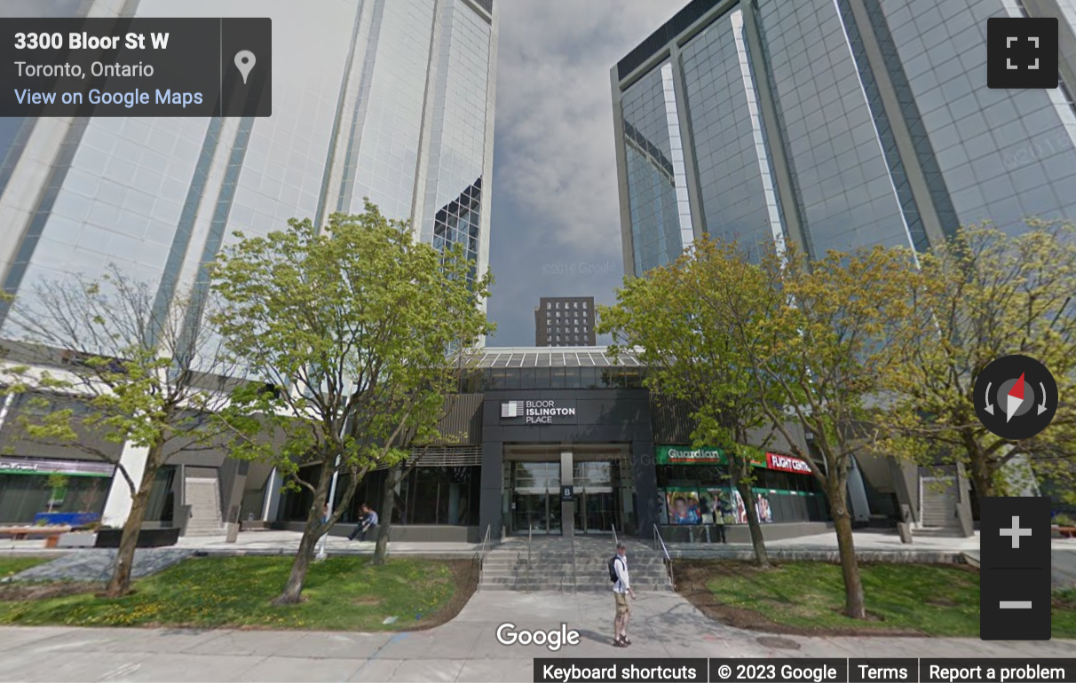 Street View image of 3300 on Bloor Street West, Centre Tower (11th Floor ), Toronto, Ontario