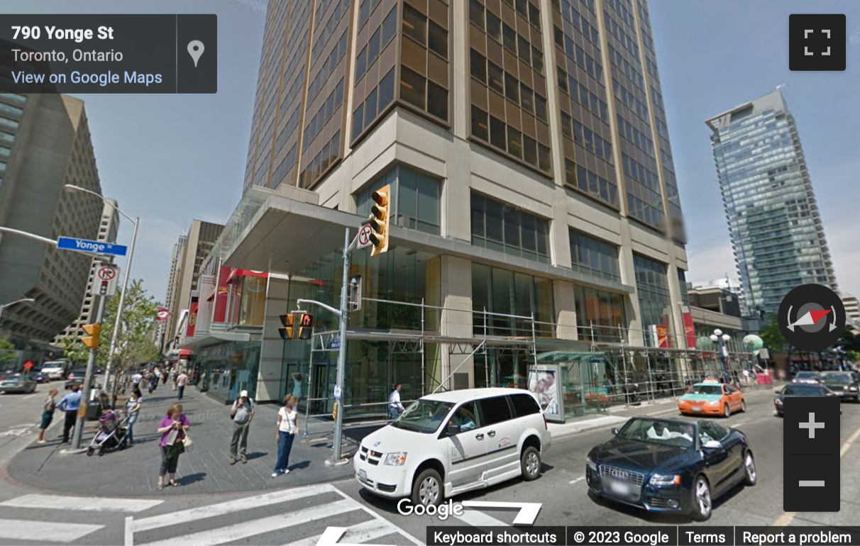 Street View image of 2 Bloor Street East, Suite 3500, Toronto, Ontario, Canada