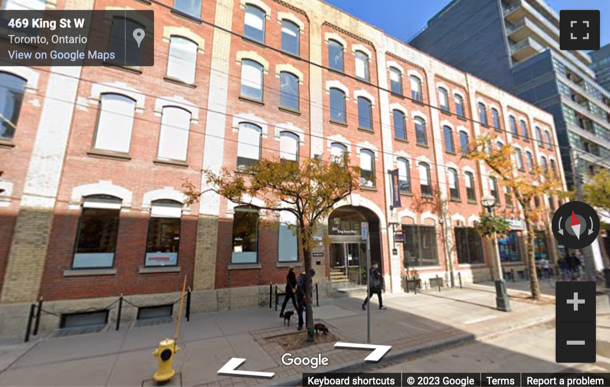 Street View image of Central Toronto Offices to Rent - 500 King Street West, 3rd Floor