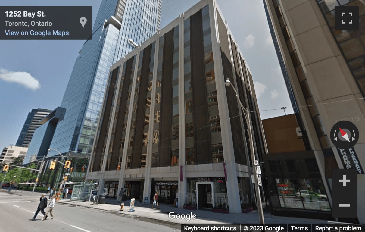 Street View image of 1235 Bay Street, Suite 400 & 1000, Yorkville Village, Toronto, Ontario