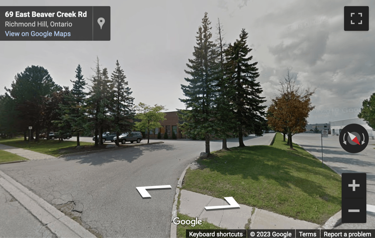 Street View image of Office space in Richmond Hill, Toronto - 70 East Beaver Creek Road
