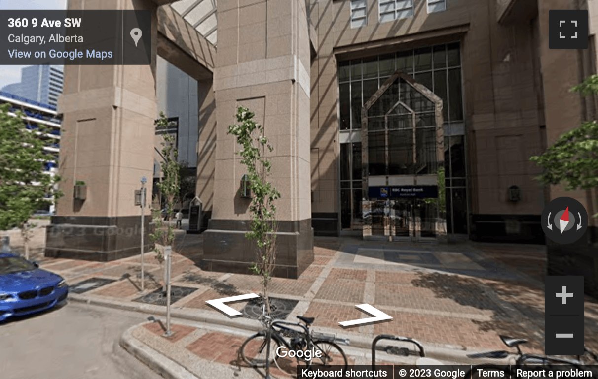 Street View image of 888 3rd Street South West, Bankers Hall, 10th Floor, Calgary, Alberta, Canada