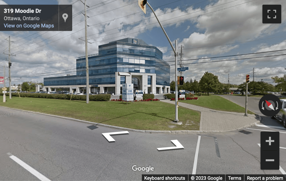 Street View image of 4th Floor Queensway Centre, 303 Moodie Drive, Bells Corners, Ottawa, Ontario, Canada