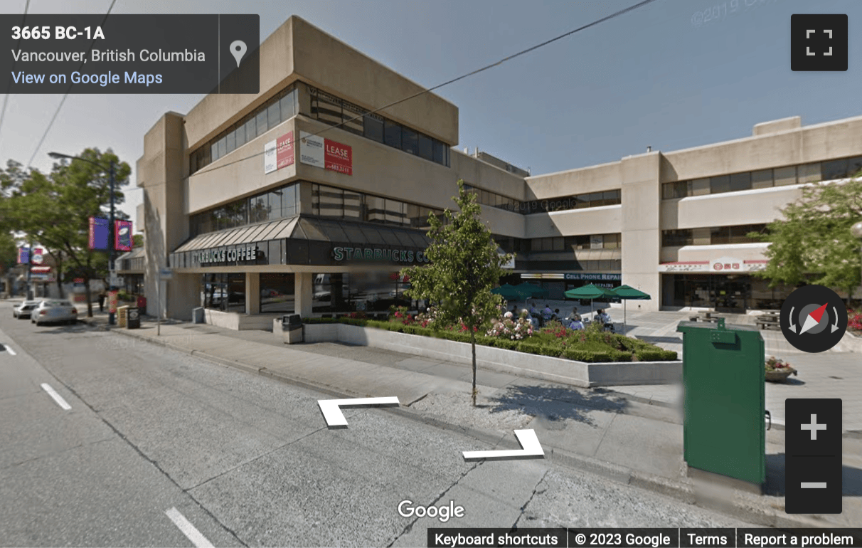 Street View image of No. 300 – 3665 Kingsway, Vancouver, British Columbia, Canada