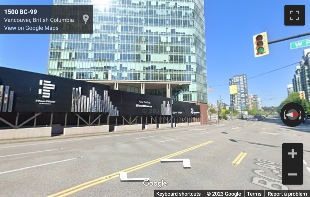 Street View image of 1500 West Georgia Street, Suite 1400, Vancouver, British Columbia, Canada