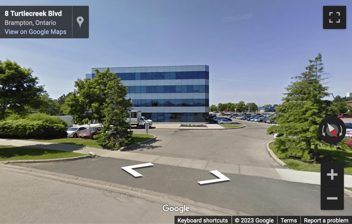 Street View image of 2 County Court Blvd. , Suite 400, Brampton, Ontario, Canada