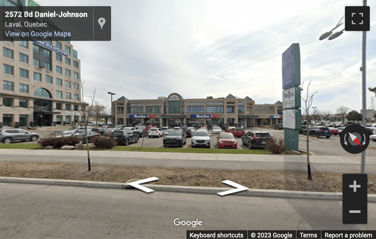 Street View image of 2572 Daniel-Johnson Boulevard, 2nd Floor, Laval, Quebec, Canada