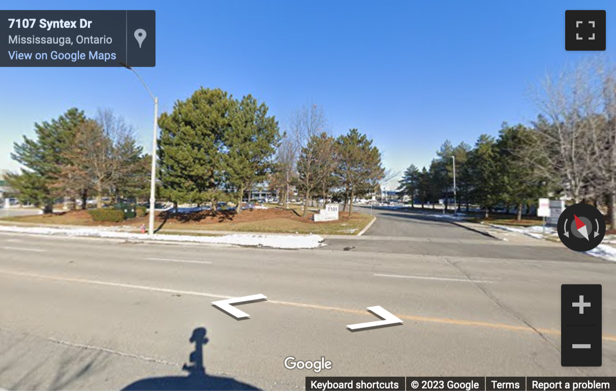 Street View image of 7111 Syntex Drive, 3rd Floor, Mississauga, Ontario, Canada