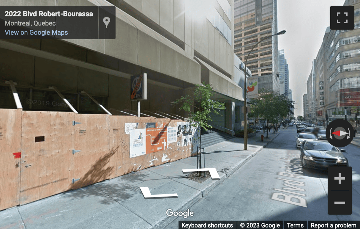 Street View image of 2001 University Street, Montreal, Quebec, Canada
