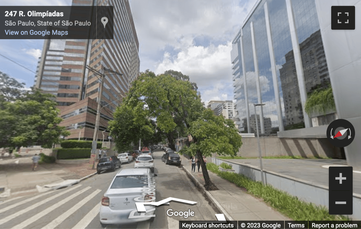 Street View image of Continental Square, Rua Olimpiadas 205 – 4º andar, Vila Olímpia, Sao Paulo