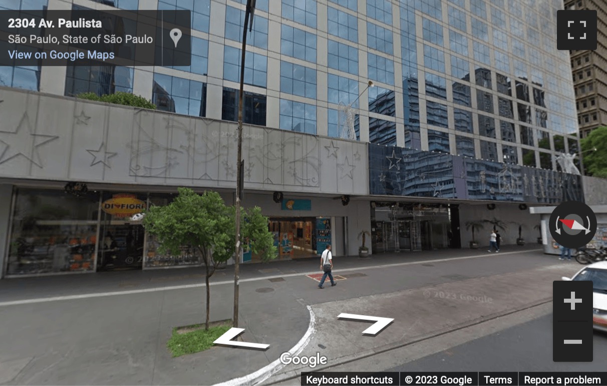 Street View image of Avenida Paulista 2. 300, andar Pilotis, Sao Paulo, Brazil
