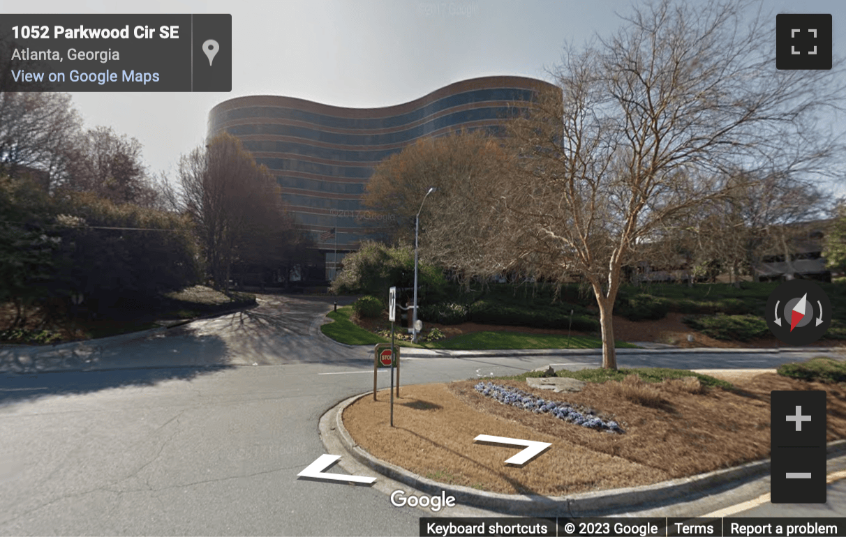 Street View image of 1000 Parkwood Circle, Atlanta, Georgia, USA
