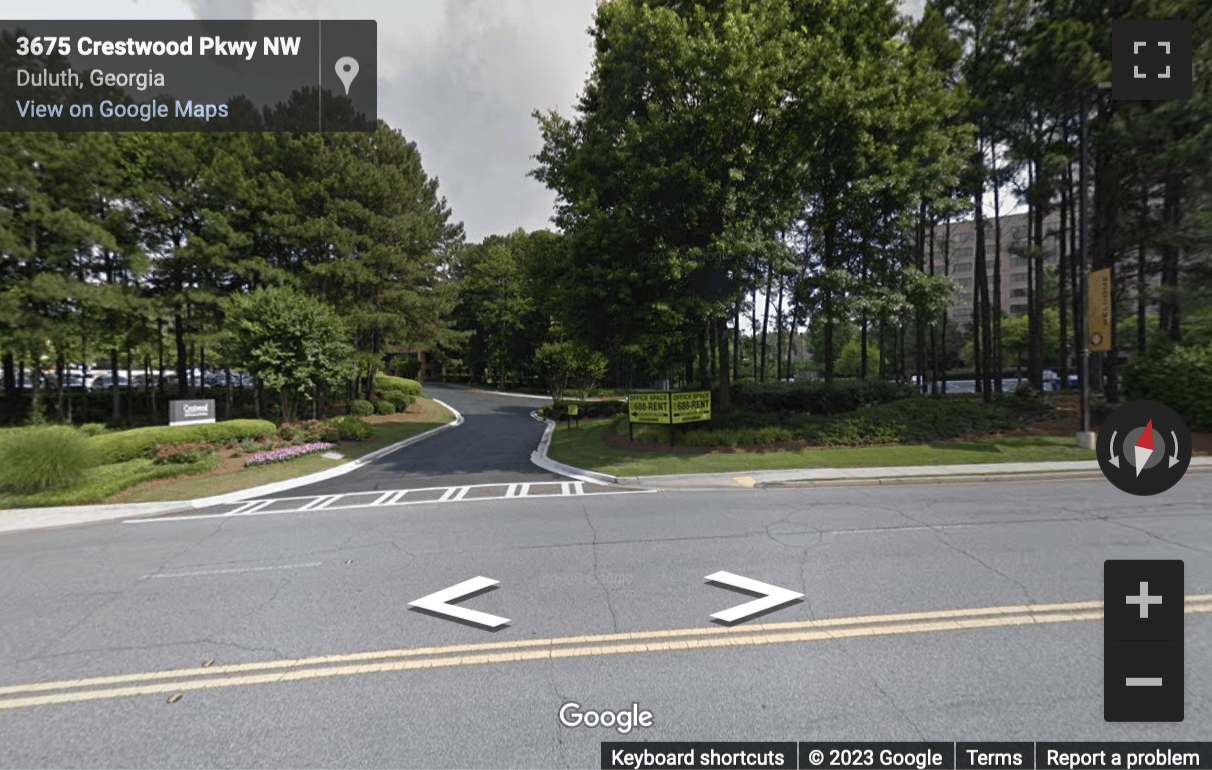 Street View image of 3675 Crestwood Parkway, Suite 400, Atlanta, Georgia, USA