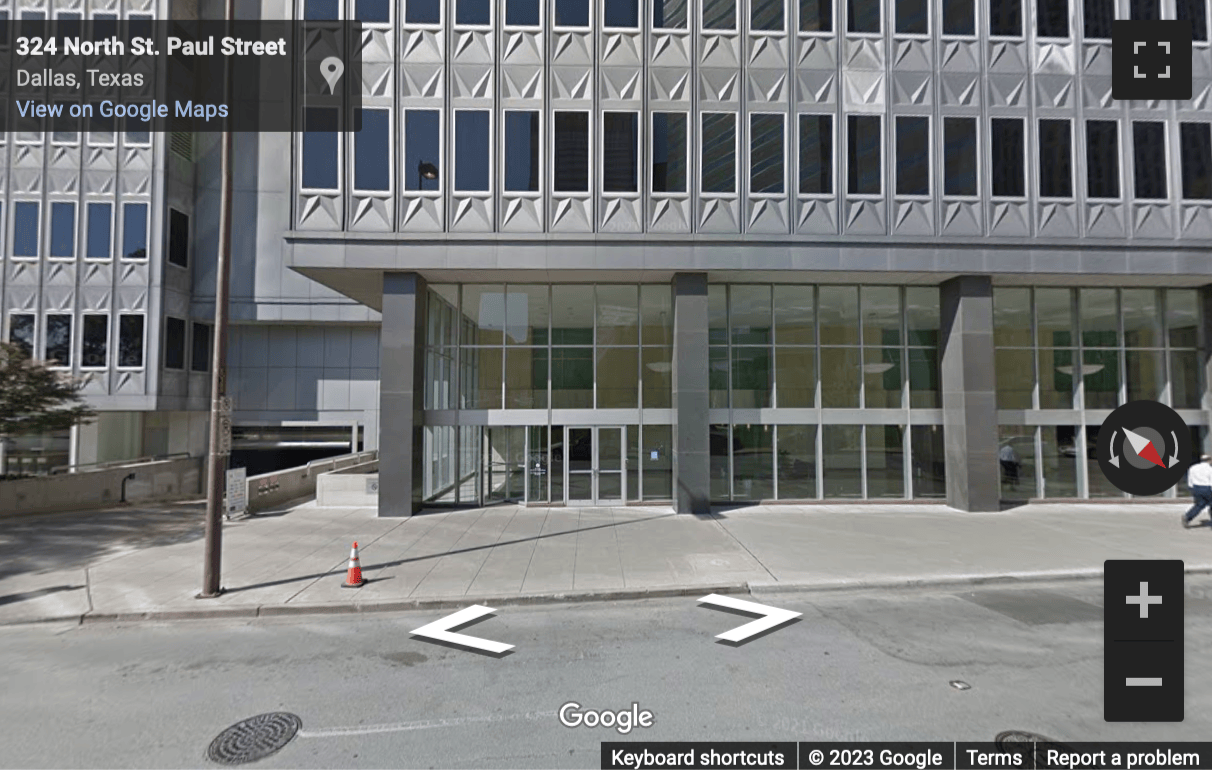 Street View image of 325 N. St. Paul Street, Suite 3100, Dallas, Texas, USA