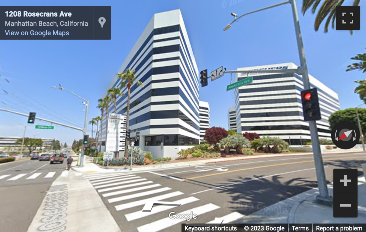 Street View image of (MB2) 1230 Rosecrans Avenue, Suite 300, Manhattan Beach, California, USA