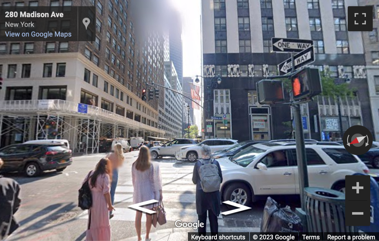 Street View image of 275 Madison Avenue, 4th Floor and 6th Floor, New York, New York State, USA