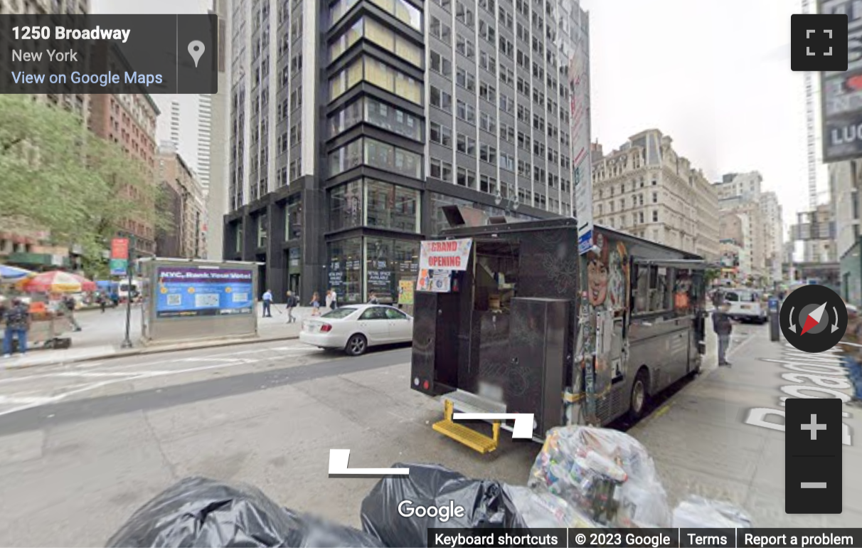 Street View image of 1250 Broadway, New York, New York State, USA