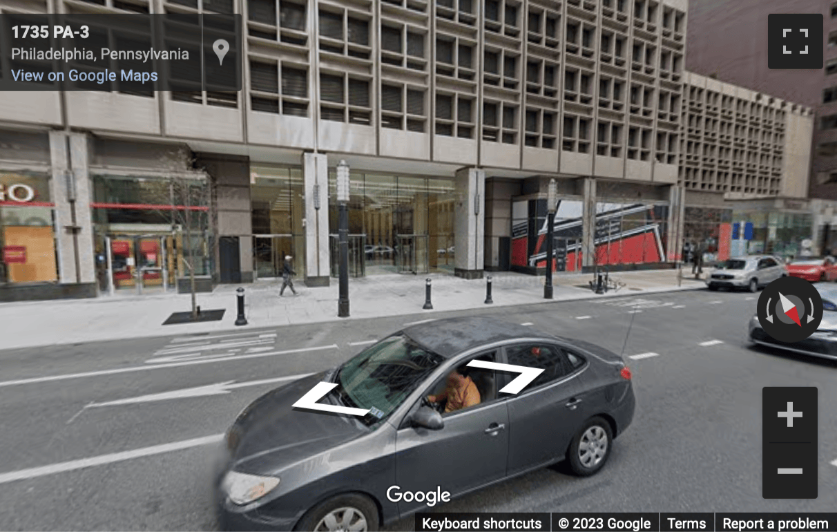 Street View image of 1700 Market Street, Suite 1005, Philadelphia, Pennsylvania, USA