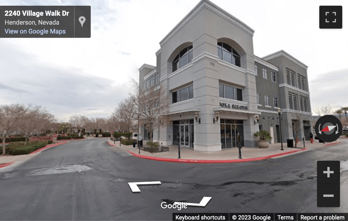 Street View image of 170 South Green Valley Parkway, 3rd Floor, Henderson, Nevada, USA