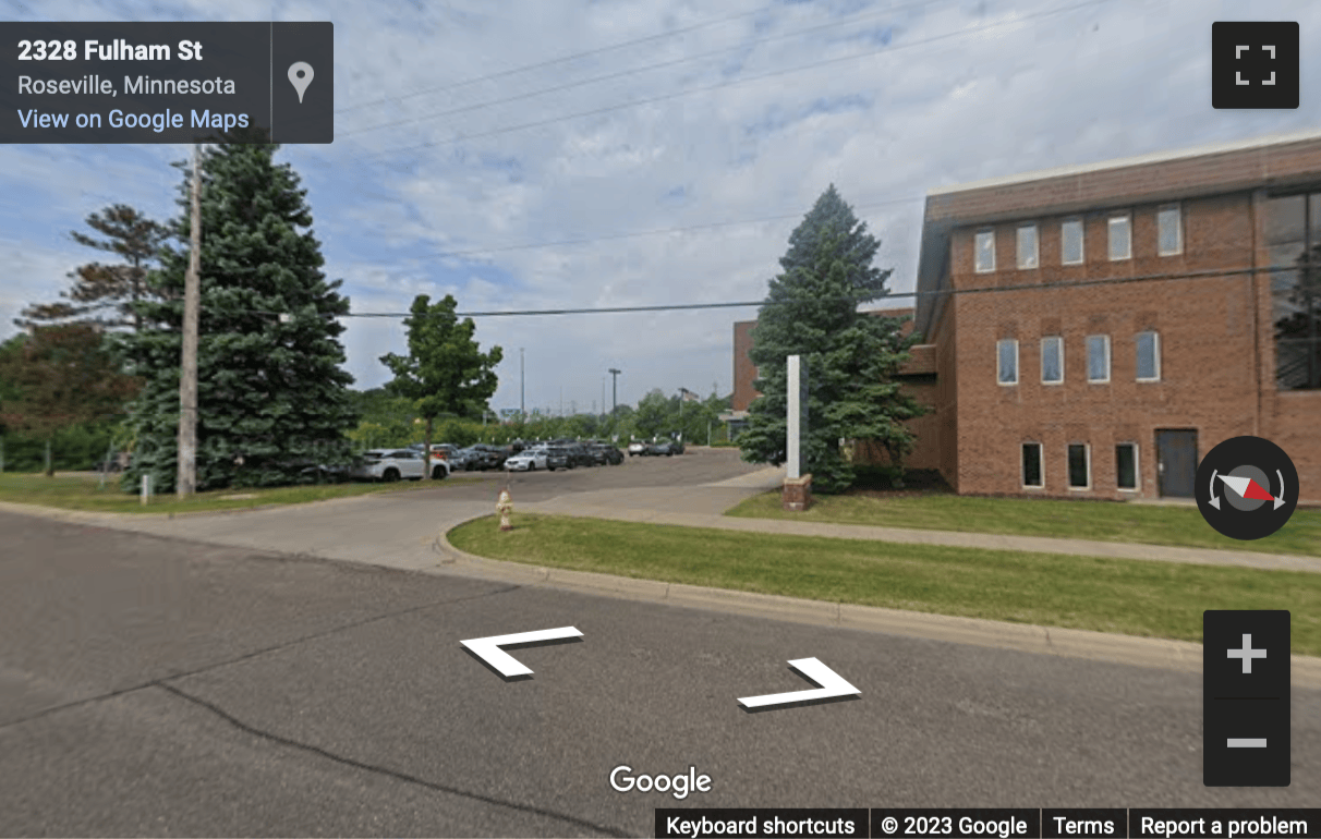 Street View image of 2355 Highway 36 West, Suite 400, Roseville, Minnesota, USA