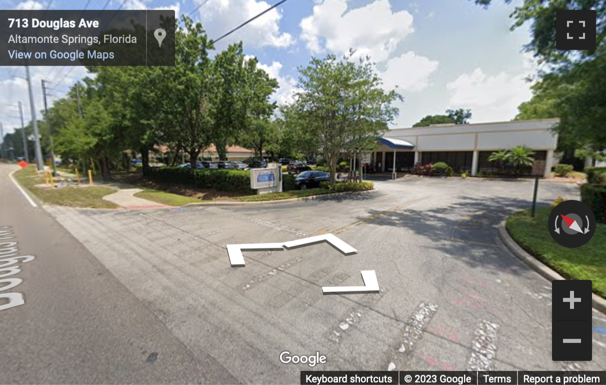 Street View image of 715 Douglas Avenue, Altamonte Springs, Florida, USA