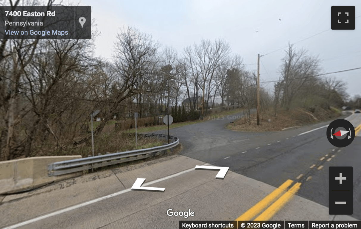 Street View image of 7137 Old Easton Road, Pipersville, Pennsylvania, USA