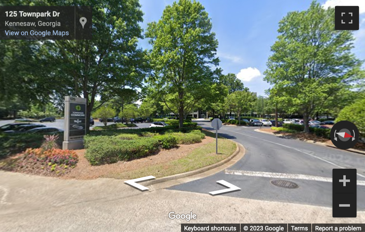 Street View image of 125 TownPark Drive, Suite 300, Town Park Center, Atlanta, Georgia, USA