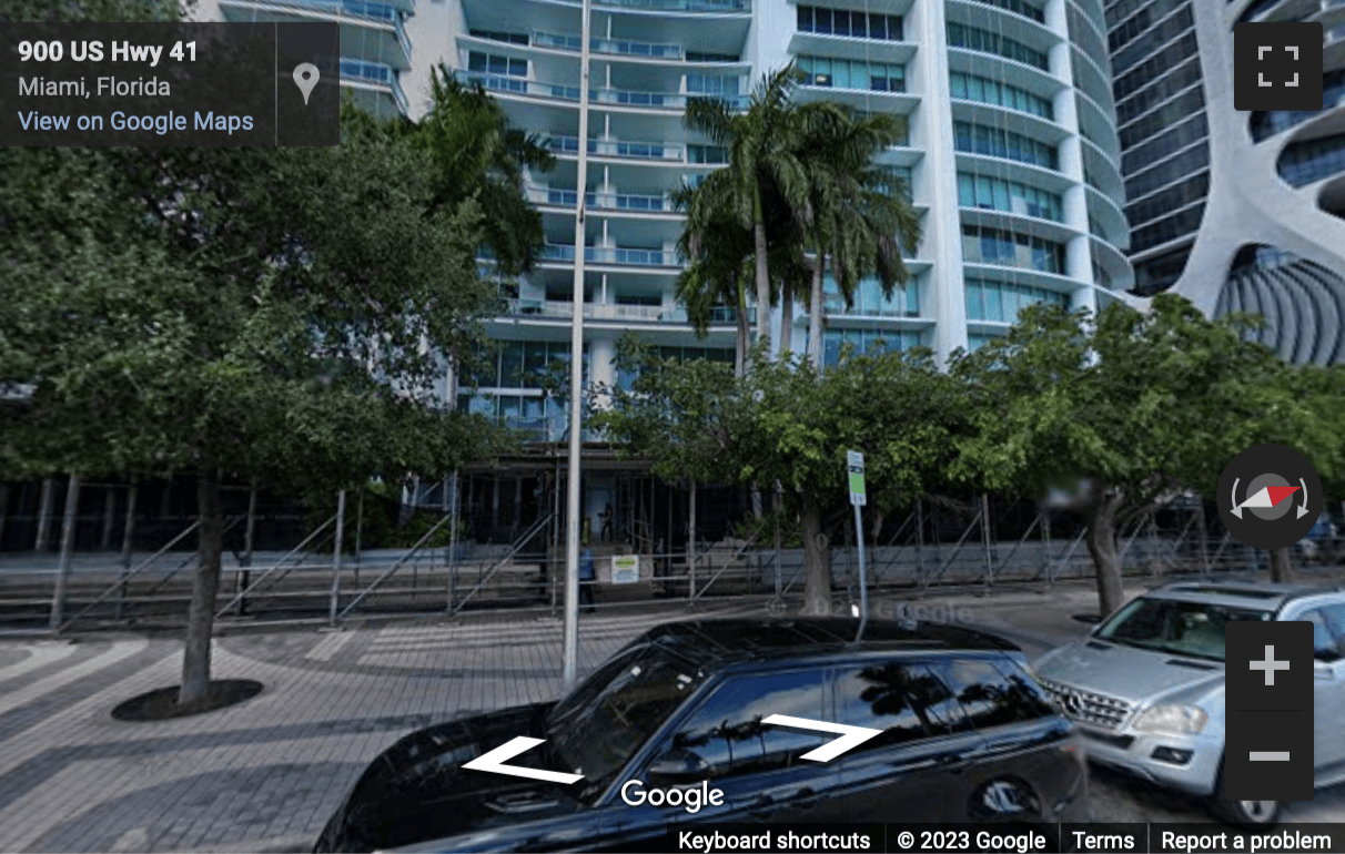 Street View image of 990 Biscayne Blvd, Suite 701, Miami, Florida, USA