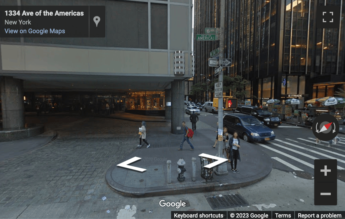 Street View image of 1345 Avenue of the America, 2nd Floor, New York, New York State, USA