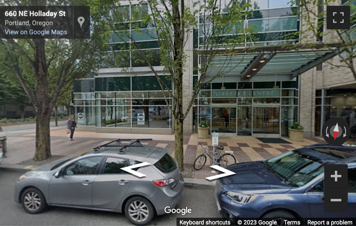 Street View image of 650 N. E. Holladay Street, Suite 1600, Portland, Oregon, USA