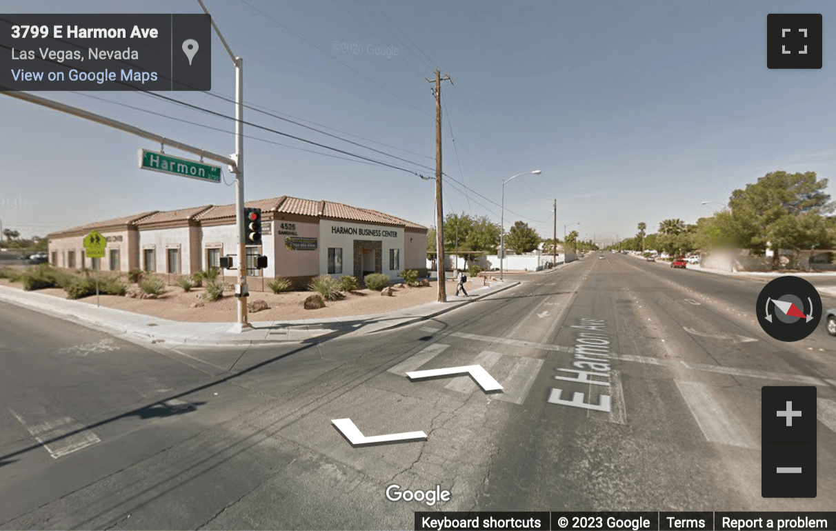 Street View image of 4525 S. Sandhill Road, Las Vegas, Nevada, USA