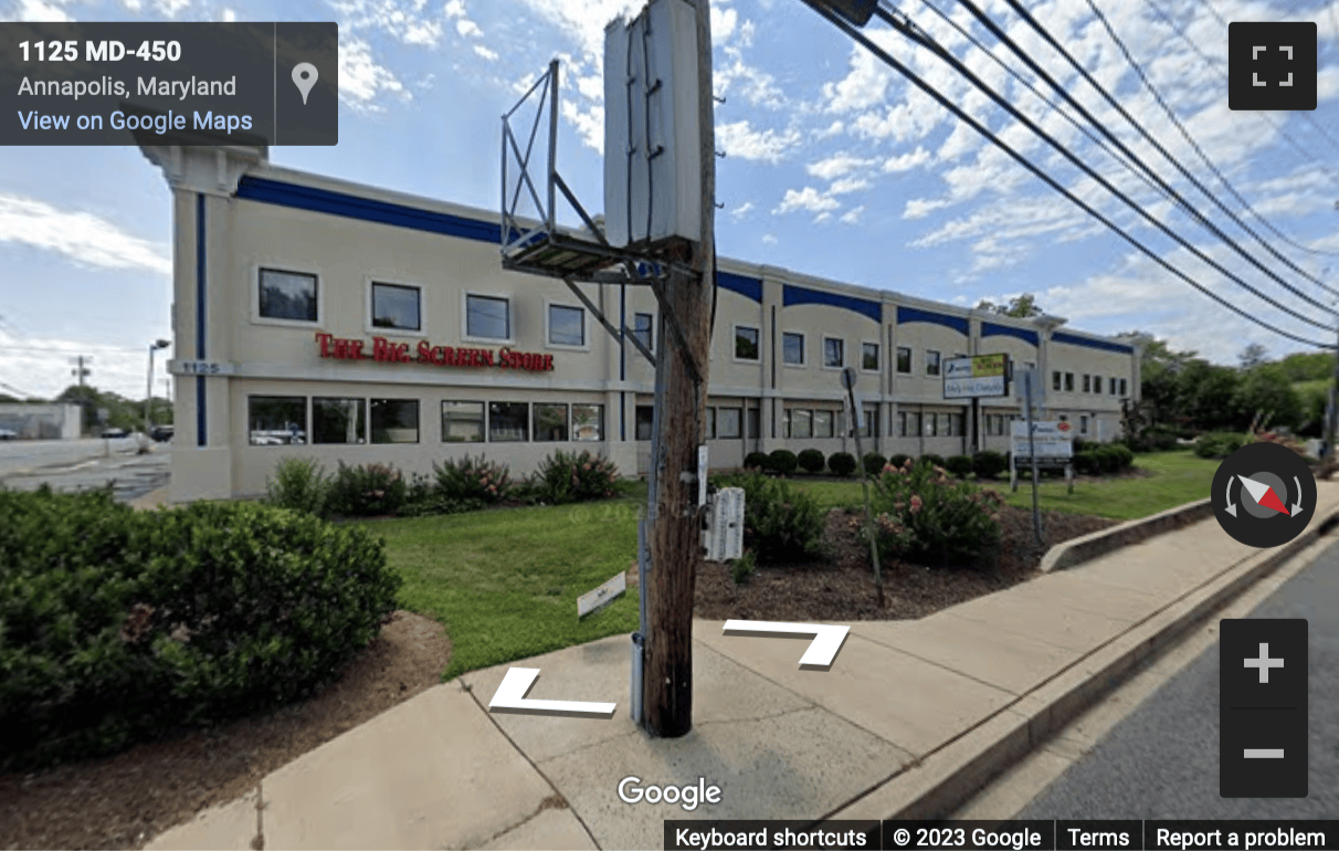 Street View image of 1125 West Street, Suite 200, Annapolis, Maryland, USA