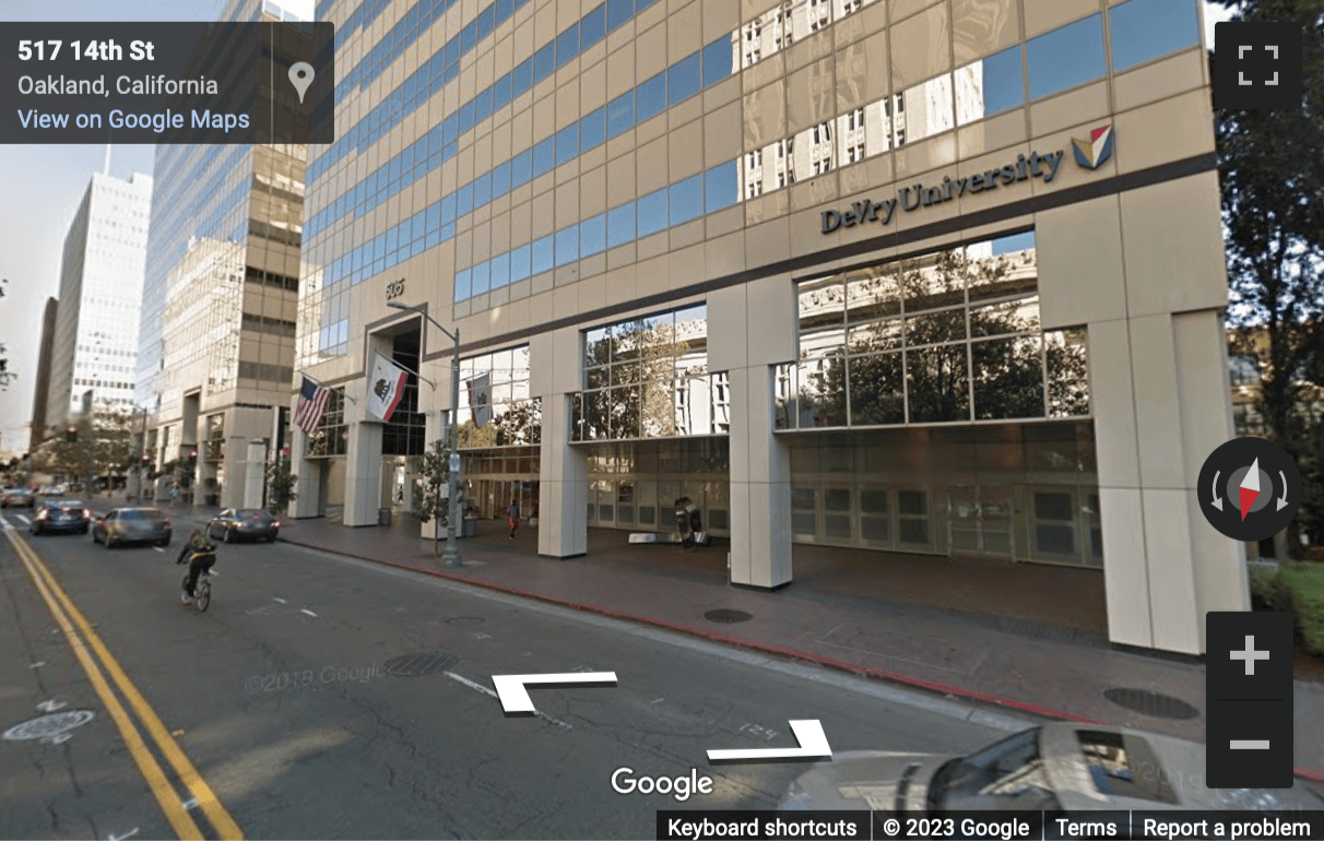 Street View image of 505 14th Street, Suite 900, Oakland, California, USA